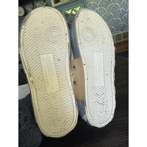 OFF-WHITE Vulcanized White & Gray Canvas Low Top Sneakers Sz. 37 - Picture 7 of 11